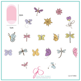 Dragonflies & Butterflies "Beginner Edition"  (CjS-B-THREE) -  CJS Medium Stamping Plate